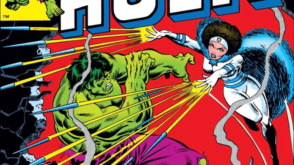 The cover of 1980s The Incredible Hulk #256, where the character Sabra was introduced.