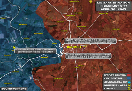 Military Situation In Bakhmut On April 30, 2023 (Map Update)