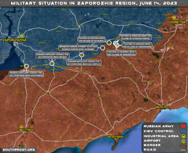 Military Situation In Southern Ukraine On June 14, 2023 (Map Update)