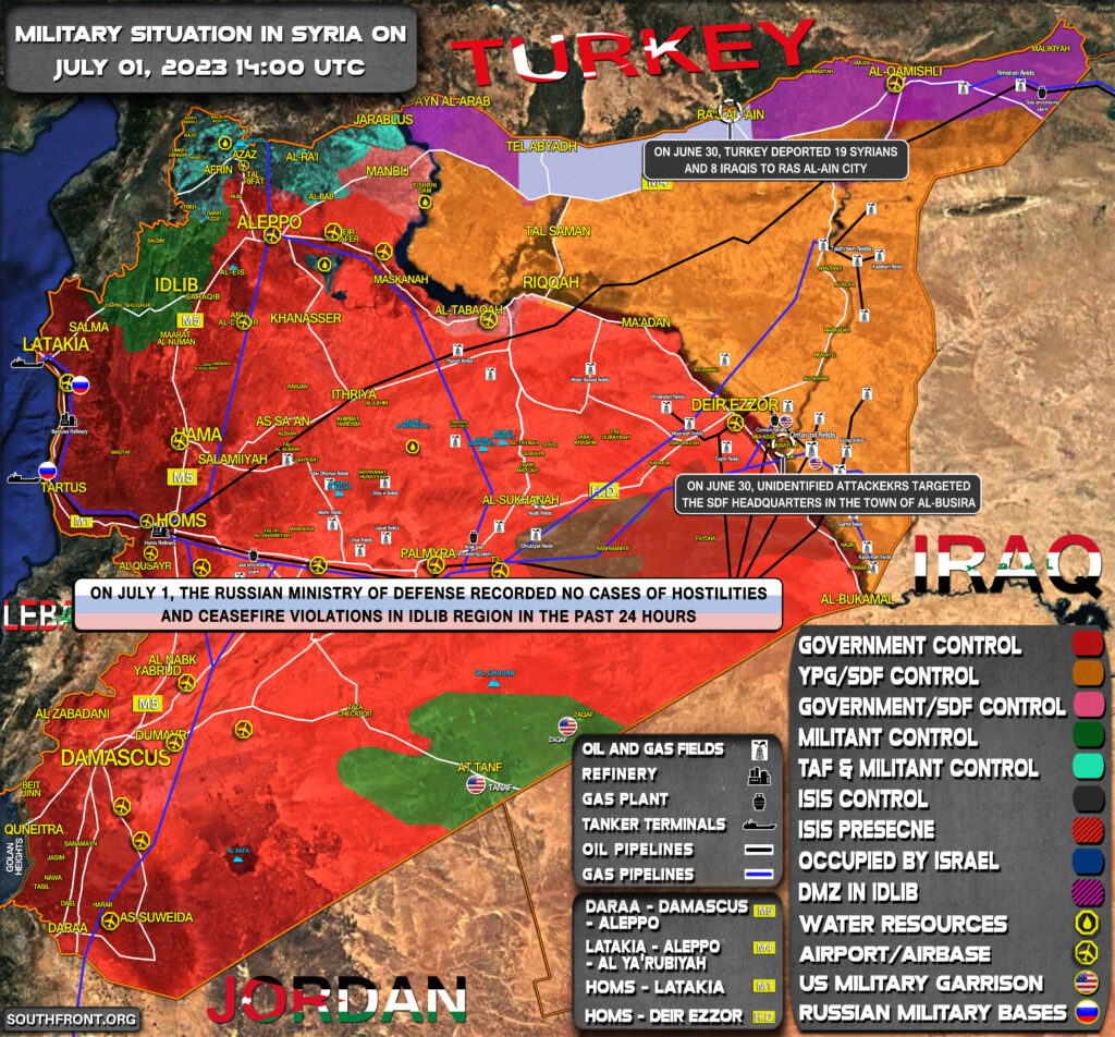 Military Situation In Syria On July 01, 2023 (Map Update)