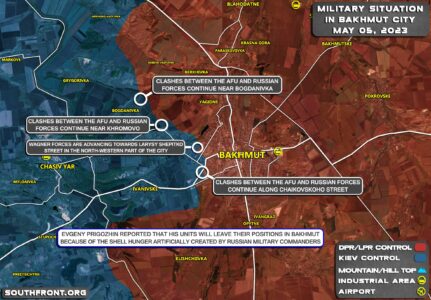 Military Situation In Bakhmut On May 5, 2023 (Map Update)