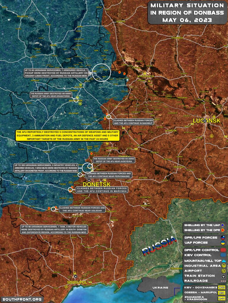 Military Situation In Donbass On May 6, 2023 (Map Update)