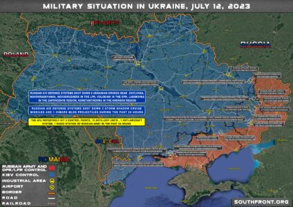 Military Situation In Ukraine On July 12, 2023 (Map Update)