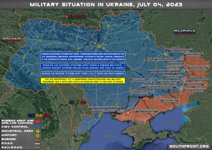 Military Situation In Southern Ukraine On July 4, 2023 (Map Update)