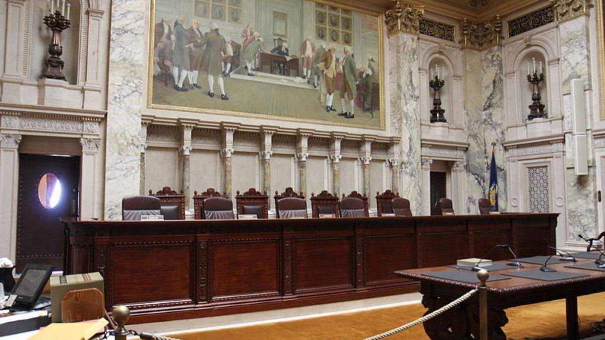 The Wisconsin Supreme Court bench
