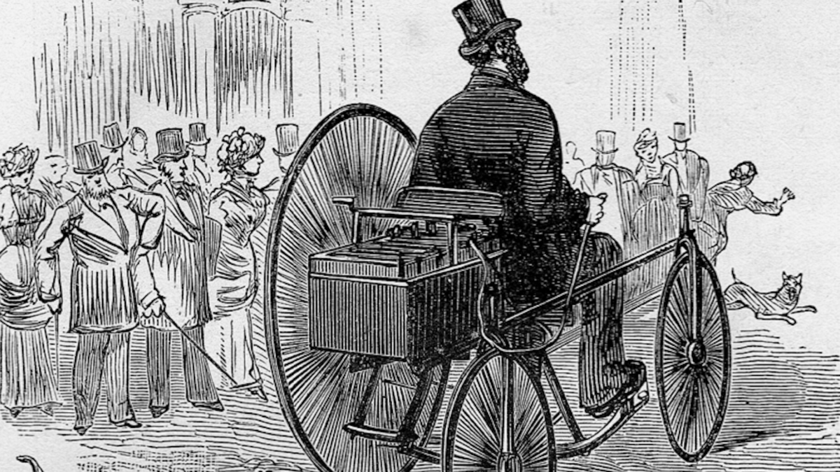 Gustave Trouv's personal electric vehicle (1881)