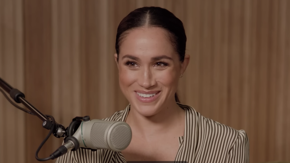 Meghan Markle and microphone